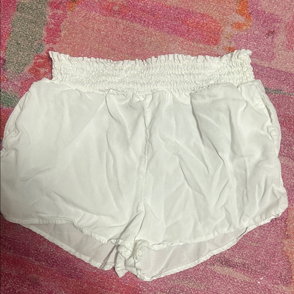 Bella Dahl High Waist White Shorts